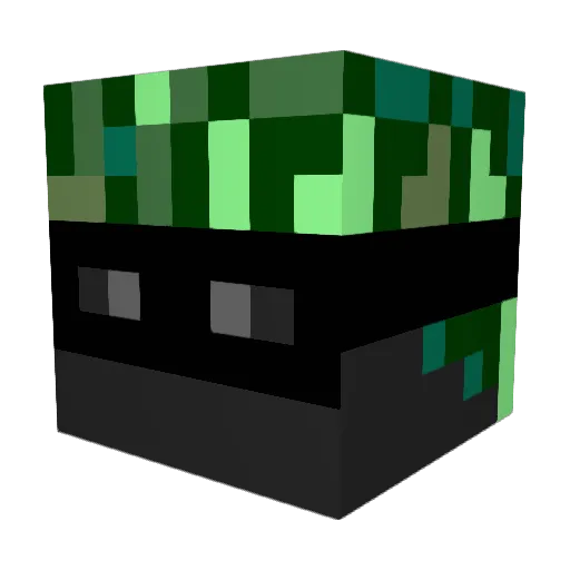 Jal420 Minecraft avatar head, 3D render