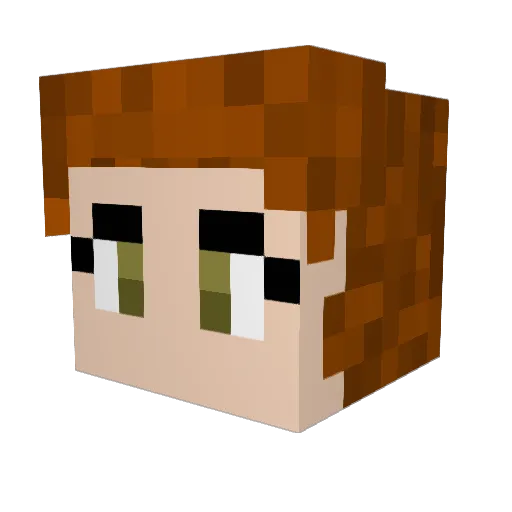 JalaWasTaken Minecraft avatar head, 3D render