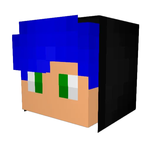 Jalaka126 Minecraft avatar head, 3D render