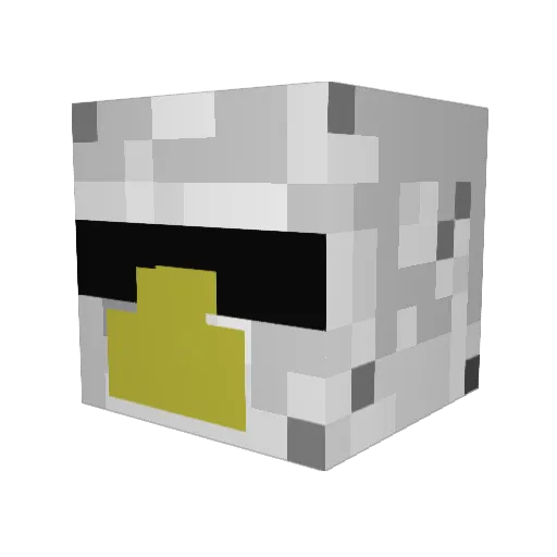 Jalapinose Minecraft avatar head, 3D render
