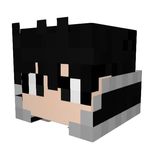 Jalckxy Minecraft avatar head, 3D render