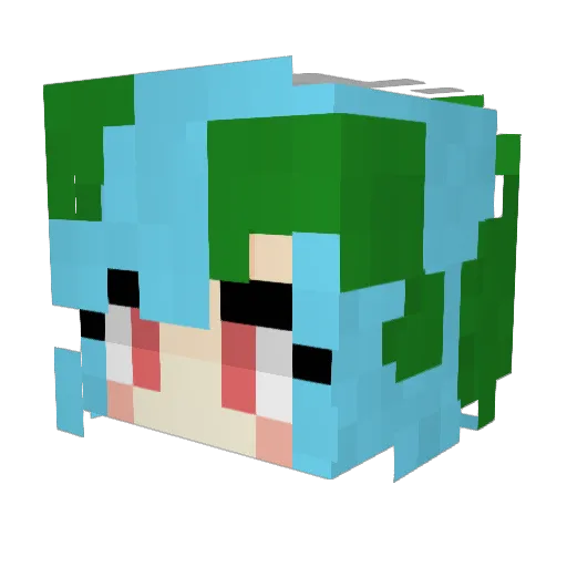 Jale2105 Minecraft avatar head, 3D render