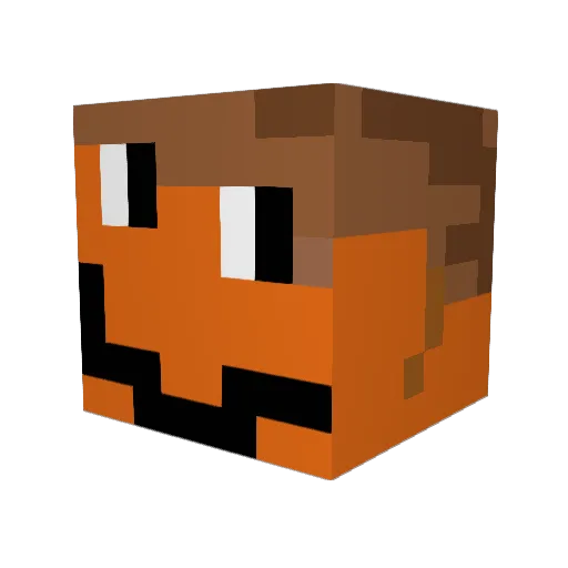Jale_mannen Minecraft avatar head, 3D render
