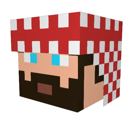 Jalenman123 Minecraft avatar head, 3D render