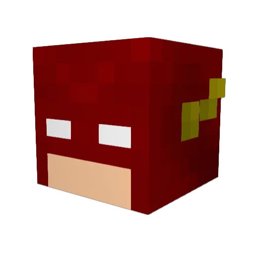 Jalers Minecraft avatar head, 3D render