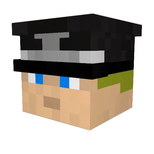 Jali_Is_NOOB Minecraft avatar head, 3D render