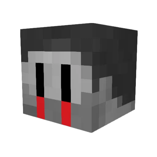 Jallarsnabb Minecraft avatar head, 3D render