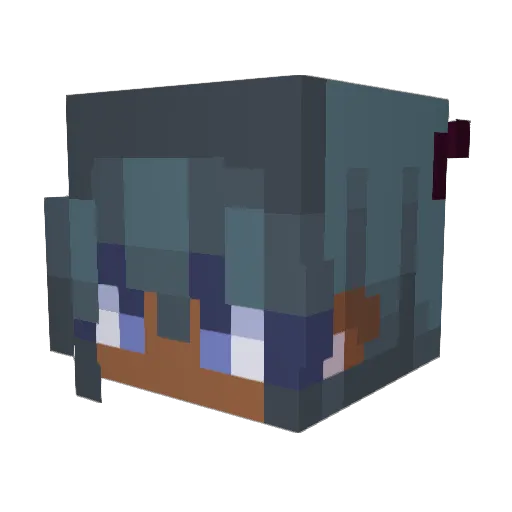 Jallarzie Minecraft avatar head, 3D render
