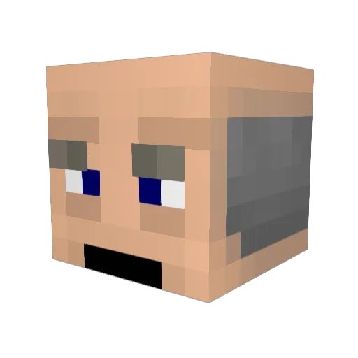 Jalle23 Minecraft avatar head, 3D render