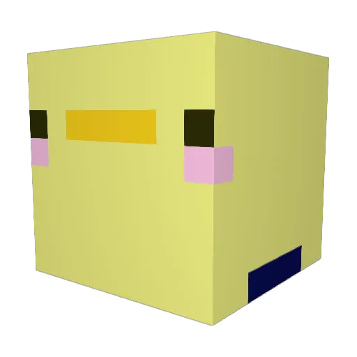 Jalmind Minecraft avatar head, 3D render