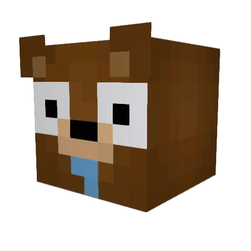 Jalouo Minecraft avatar head, 3D render