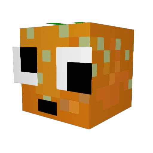 Jaluten Minecraft avatar head, 3D render