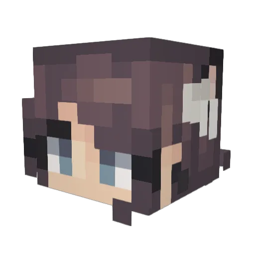 Jalves4 Minecraft avatar head, 3D render