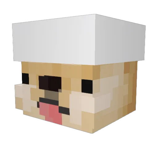JalxMxx Minecraft avatar head, 3D render