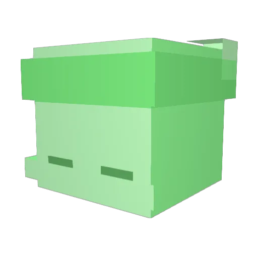 Jam8Online Minecraft avatar head, 3D render