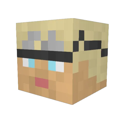 JamCannn Minecraft avatar head, 3D render