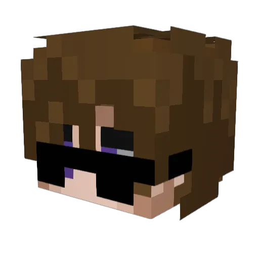 JamDryux Minecraft avatar head, 3D render