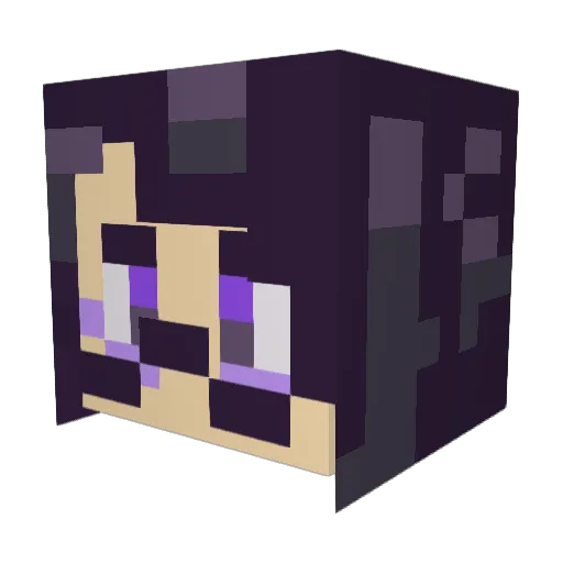 JamEyedManx Minecraft avatar head, 3D render