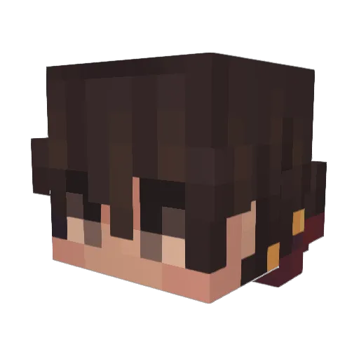 JamF Minecraft avatar head, 3D render