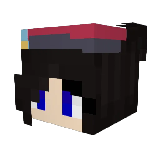 JamFoxxy Minecraft avatar head, 3D render