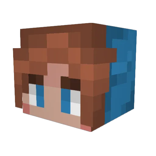 JamItsOnline Minecraft avatar head, 3D render