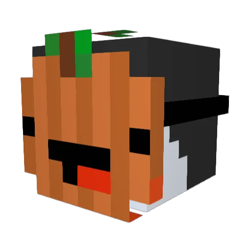 JamJar016 Minecraft avatar head, 3D render