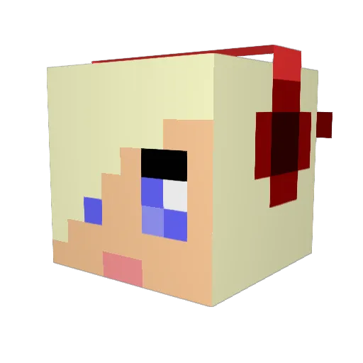JamMan5000 Minecraft avatar head, 3D render