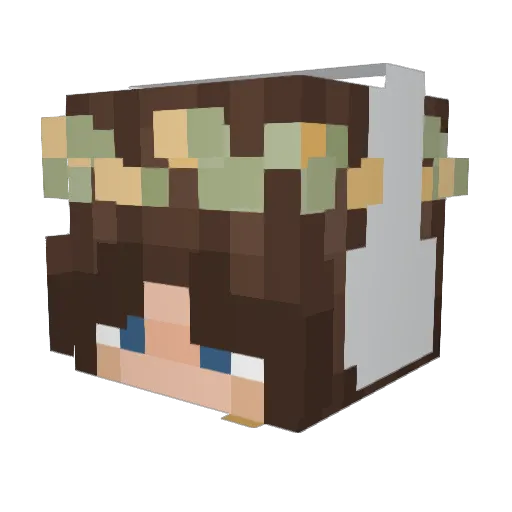 JamNBread Minecraft avatar head, 3D render