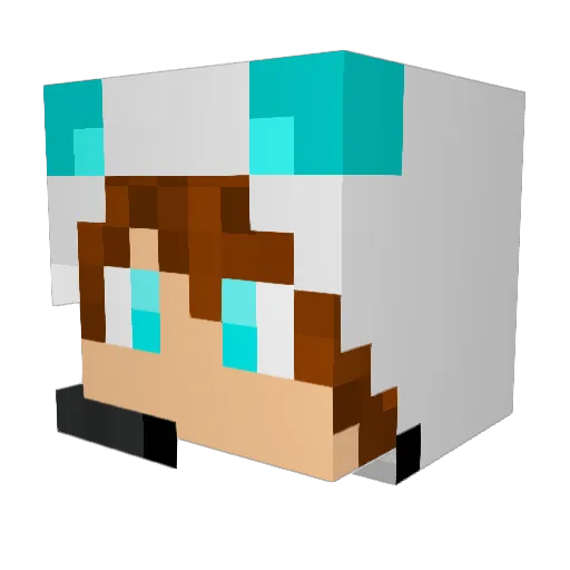 Jam_ss Minecraft avatar head, 3D render