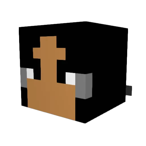 JamaicanMeatMan Minecraft avatar head, 3D render