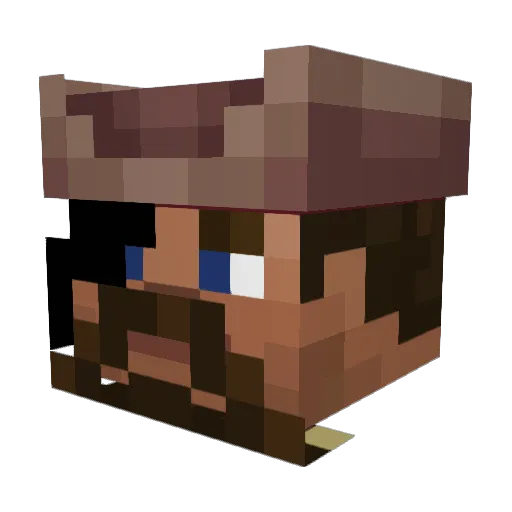 Jamal104 Minecraft avatar head, 3D render