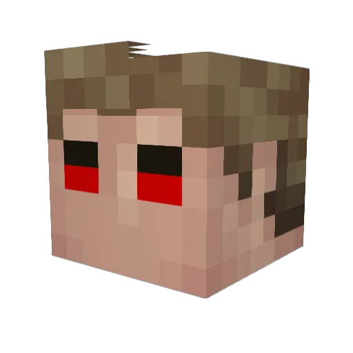 Jamal945 Minecraft avatar head, 3D render