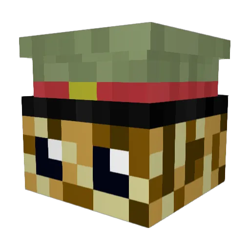 JamalGaming24K Minecraft avatar head, 3D render