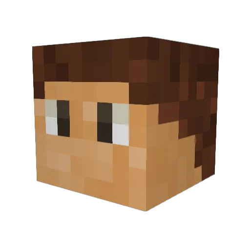 JamalPlays15 Minecraft avatar head, 3D render
