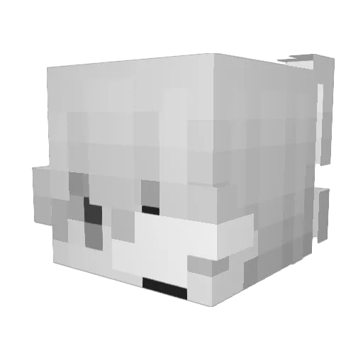 Jamalin Minecraft avatar head, 3D render