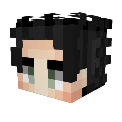 Jamalkl Minecraft avatar head, 3D render