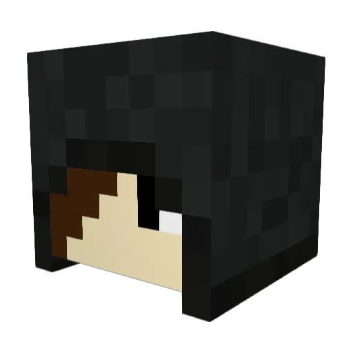 Jamaroode Minecraft avatar head, 3D render