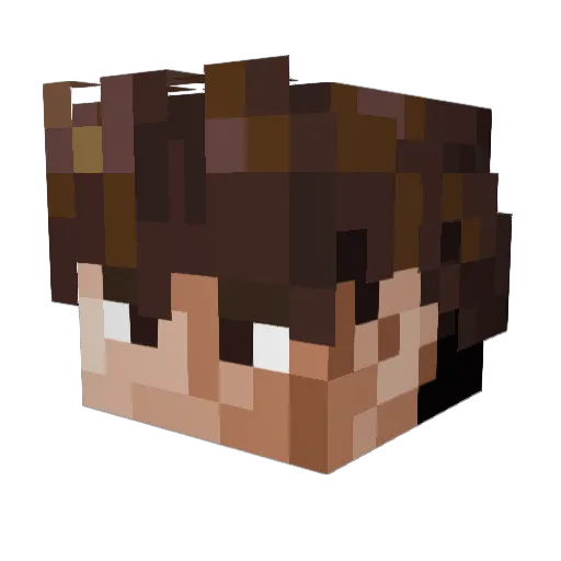Jamato_ Minecraft avatar head, 3D render