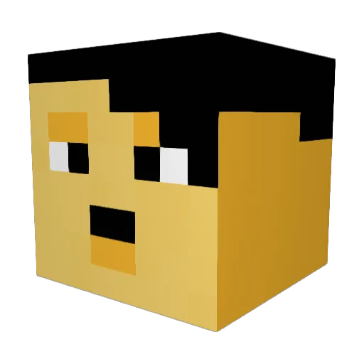 Jambajimbo17 Minecraft avatar head, 3D render