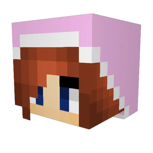 Jambalam Minecraft avatar head, 3D render