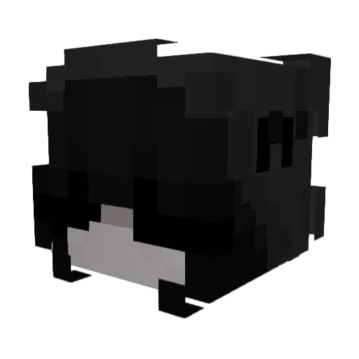 Jambalamability Minecraft avatar head, 3D render