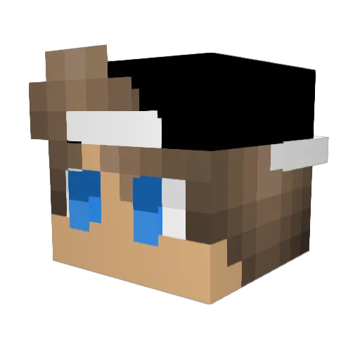 Jambit8 Minecraft avatar head, 3D render
