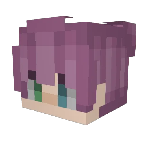 Jambo0 Minecraft avatar head, 3D render