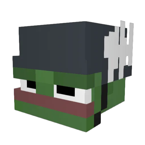 Jambo87 Minecraft avatar head, 3D render