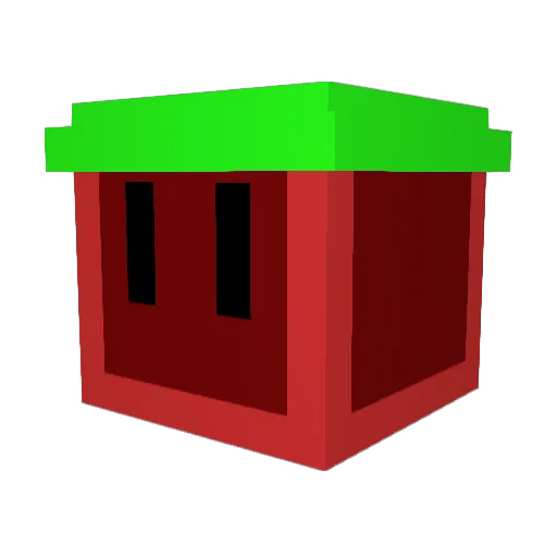 Jambogator Minecraft avatar head, 3D render