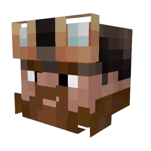 Jambones91 Minecraft avatar head, 3D render