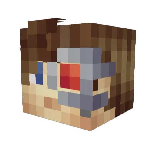 JamboyCG Minecraft avatar head, 3D render