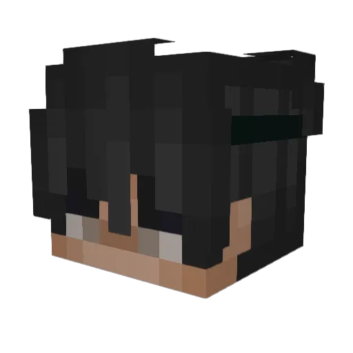 Jamcsxy Minecraft avatar head, 3D render
