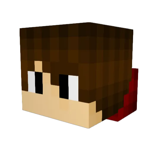 JameRoses Minecraft avatar head, 3D render