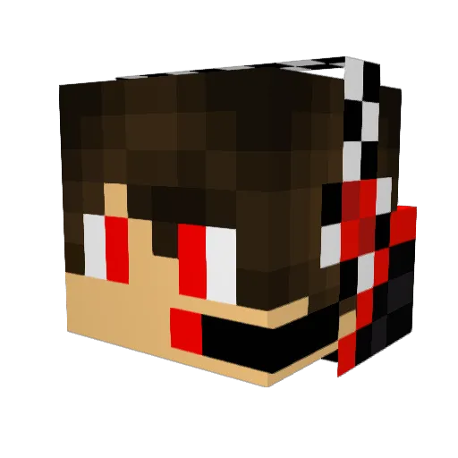 Jamel_Dollar Minecraft avatar head, 3D render